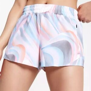 CALIA Women's Mid Rise Infinity Run Short Mother of Pearl Relaxed Fit Size XXL